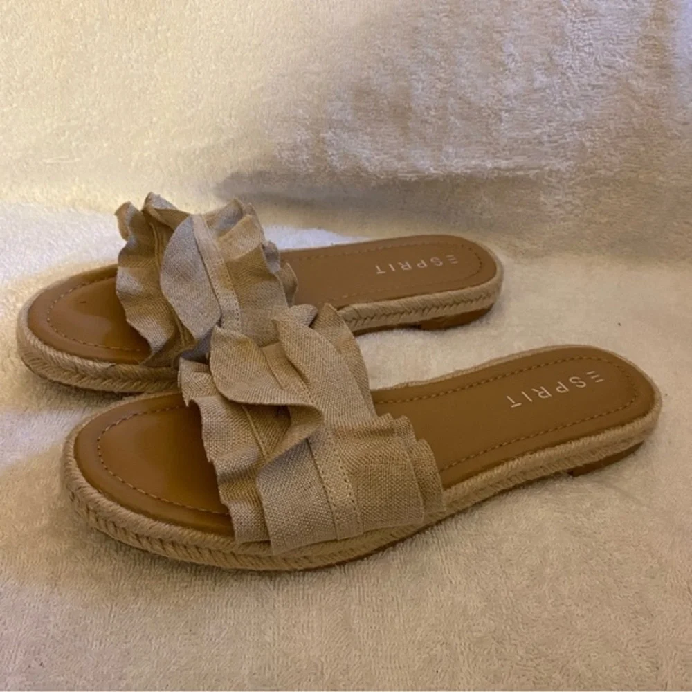 Sprit Sandals Women’s Size 10M Slip On Open‎ Toe Brown